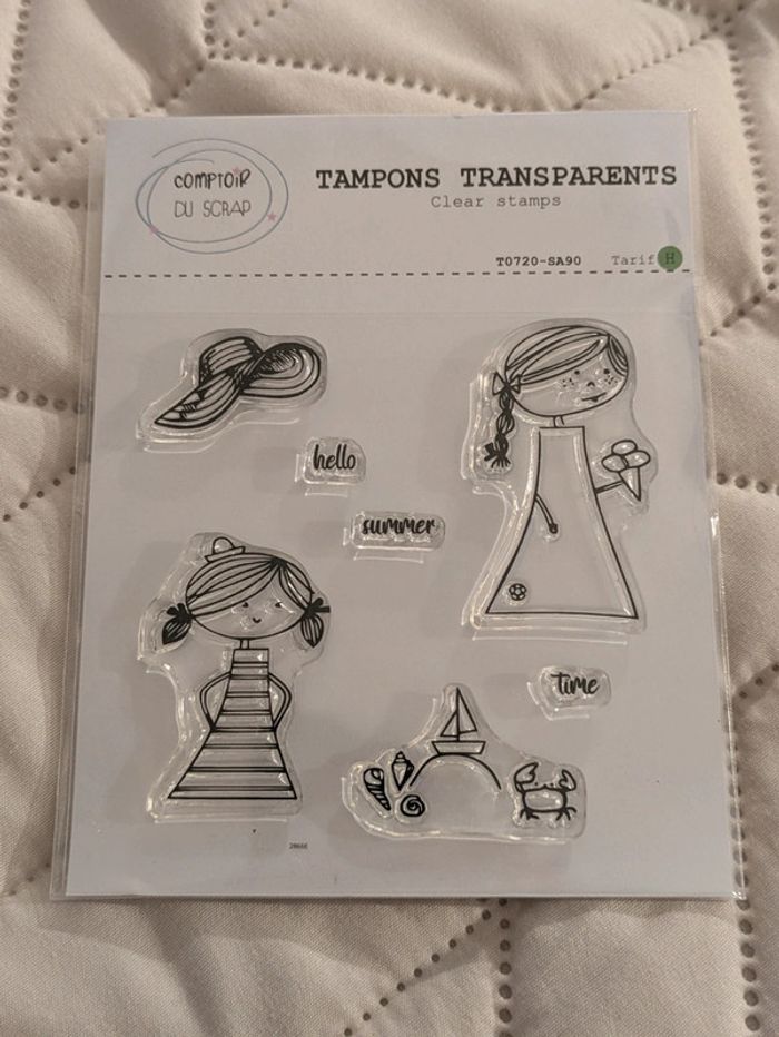 Planche de tampons transparents Comptoir du scrap