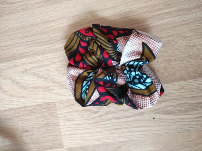Kit neuf coiffure motif Africain + Serviette - photo numéro 9