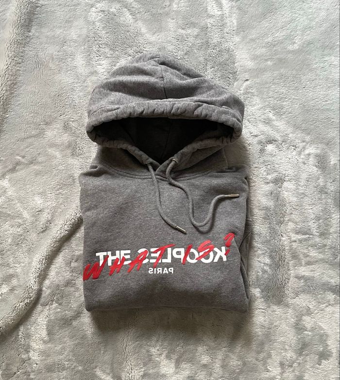 Sweat à Capuche The Kooples T.S Femme Unisexe Collection What Is Gris