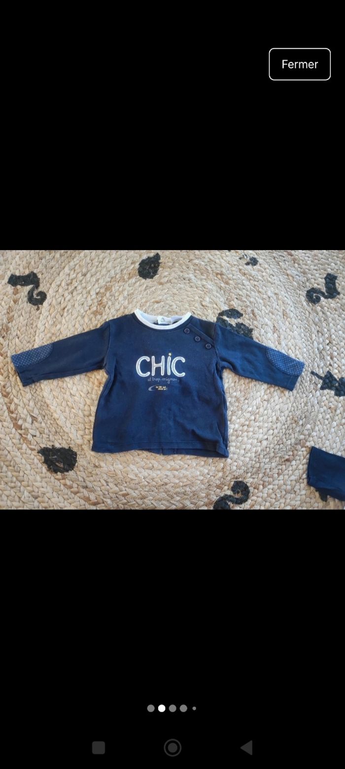 Lot 10 hauts manches longues 9 mois - photo numéro 2