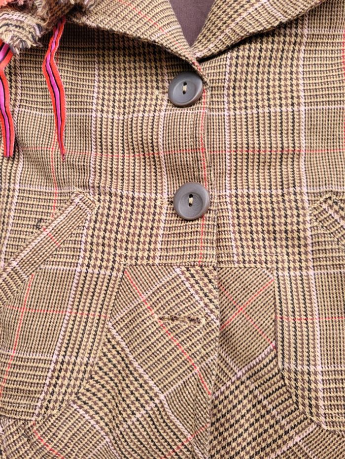 Superbe veste trench à carreaux Marèse 8 ans - photo numéro 5