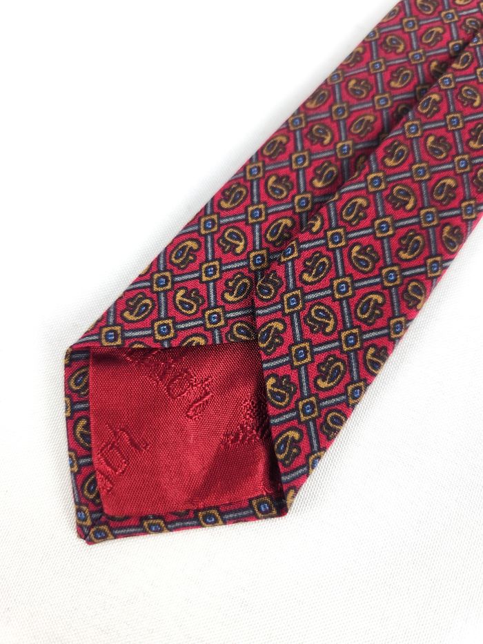 Cravate Edsor Kronen - 100% Soie à Motif Cachemire / Paisley - Vintage - photo numéro 7