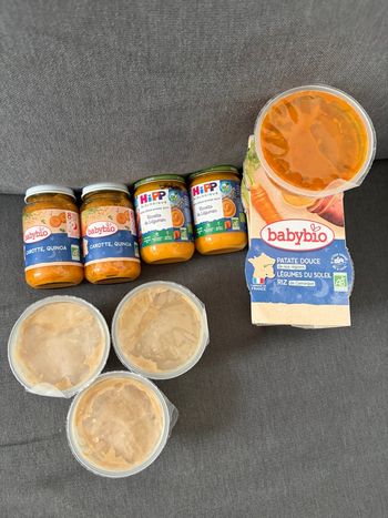 Lot petit pots bébé soir 