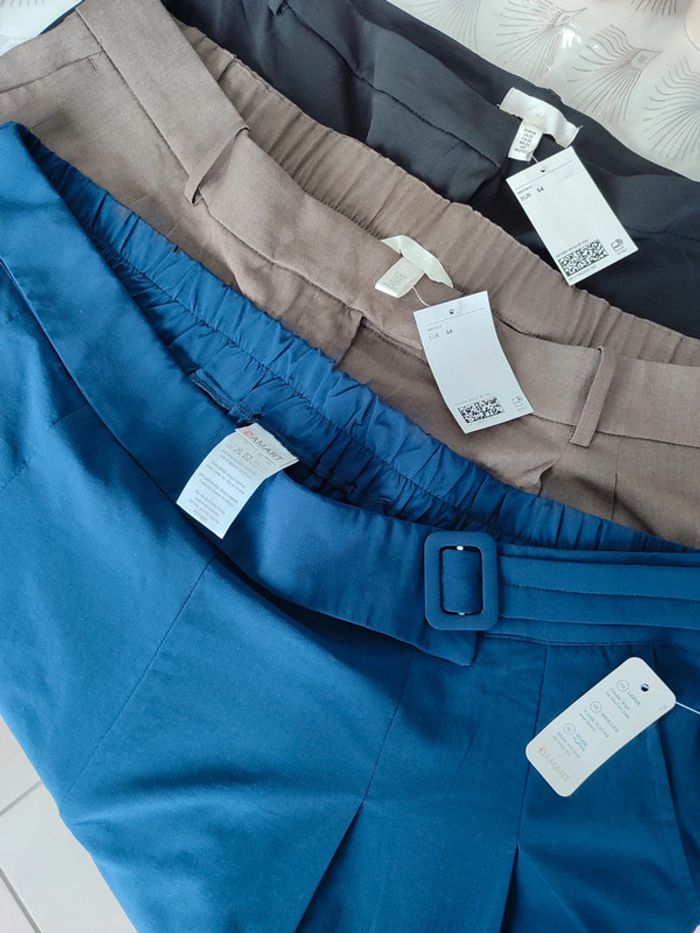 Lot 3 pantalons jambes larges - photo numéro 5