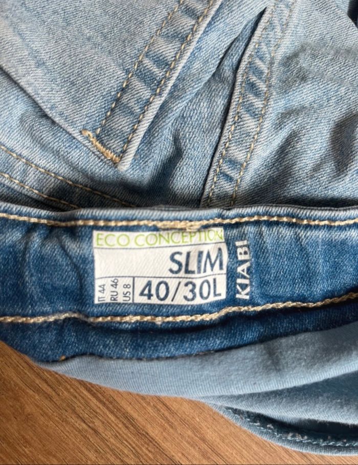 Pantalon de grossesse bleu clair - photo numéro 2