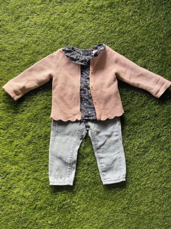 Ensemble fille 12 mois