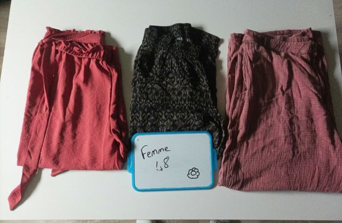 Lot pantalon femme 48