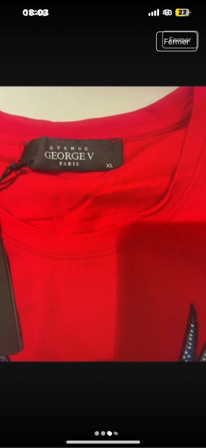 T shirt Avenue George V Paris neuf avec étiquettes - photo numéro 3