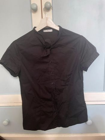 Chemise noire, femme, mim