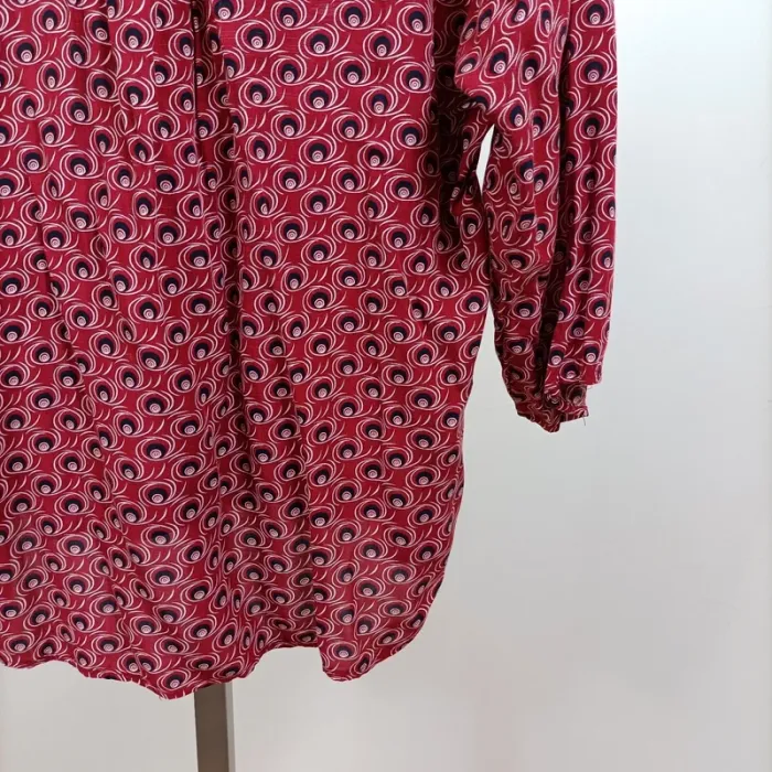 Blouse fluide imprimé rose et bleu Christy – taille T3 – 100 % viscose A1277 - photo numéro 9