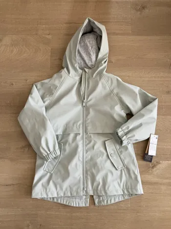 Parka manteau  imperméable kiabi veste de pluie en caoutchouc déperlant à capuche