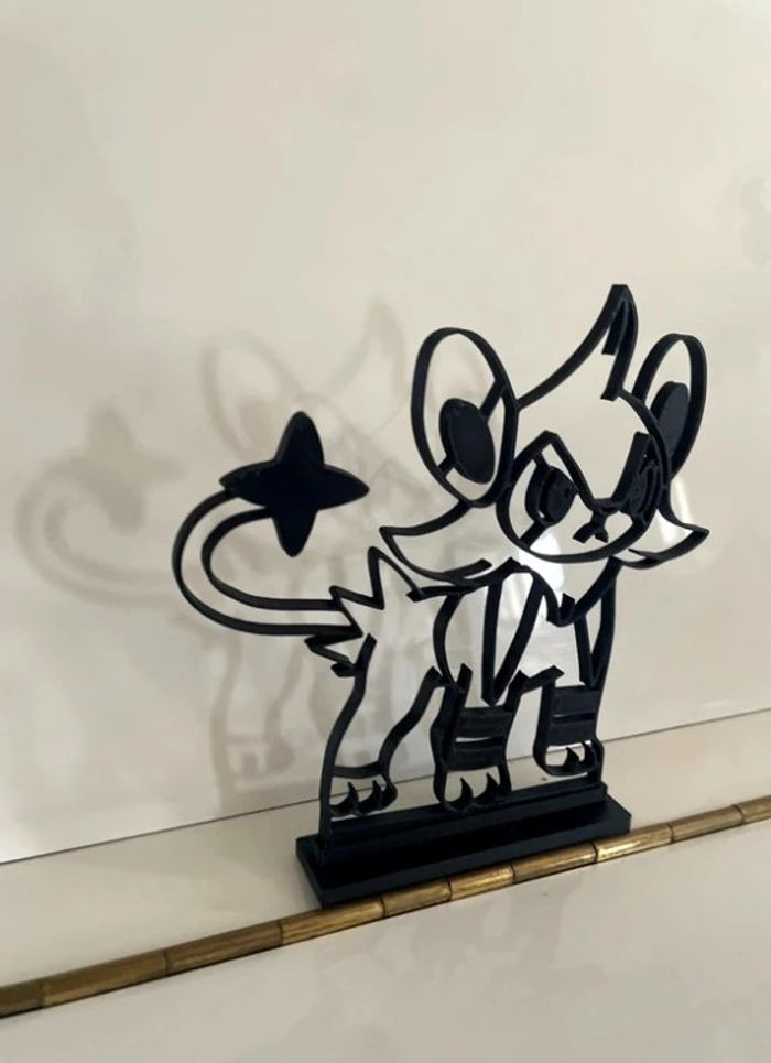 Pokémon Luxio - décoration géométrique avec support - photo numéro 3