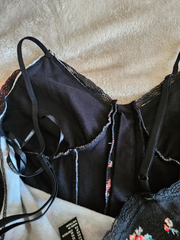 Robe façon bustier/corset fleurie Forever21 - photo numéro 6