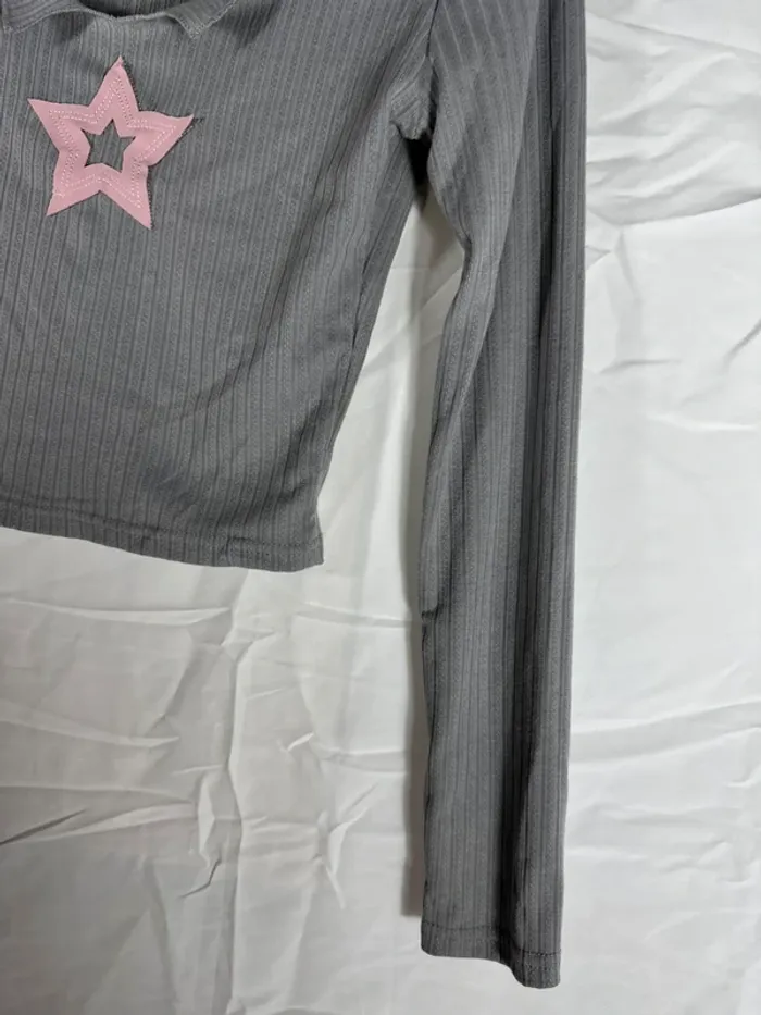 T-shirt violet manche longue YesStyle - photo numéro 5