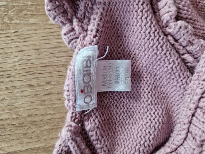 Gilet cache coeur mauve - 3 mois Obaibi - photo numéro 3