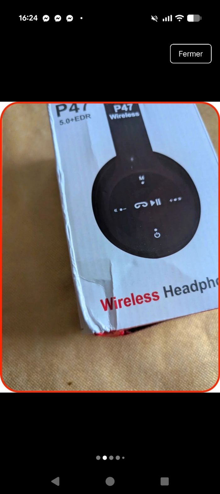 Casque Sans Fil P47 Bluetooth 5.0+EDR - Neuf (Boîte abîmée - photo numéro 2