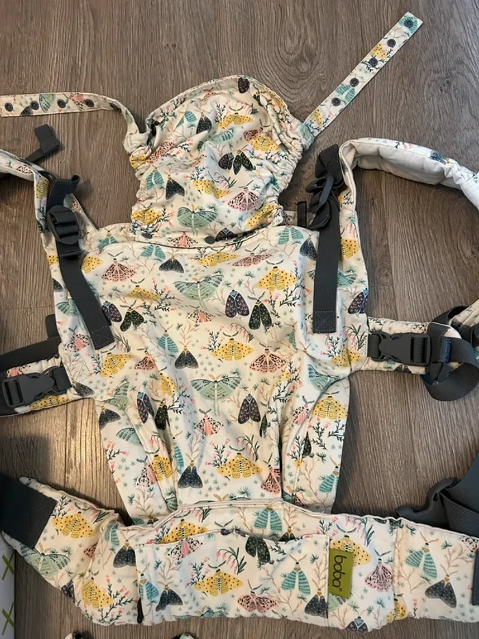 Porte bébé Boba X confortable naissance 20kg motif papillon - photo numéro 3