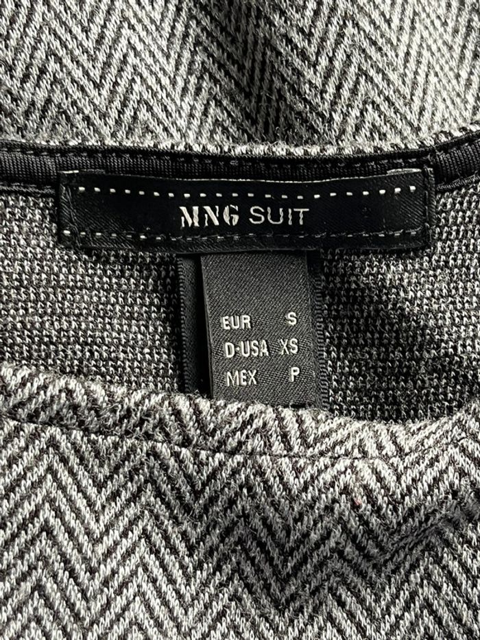 Robe chinée grise cintrée mango S - photo numéro 6