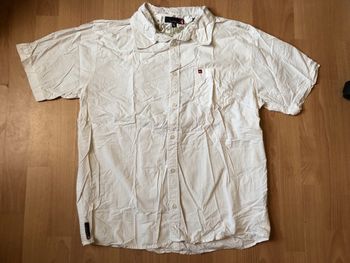 Belle chemise MC blanche Quiksilver T. L homme TBE