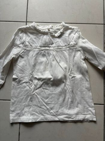 Tee shirt kiabi creme