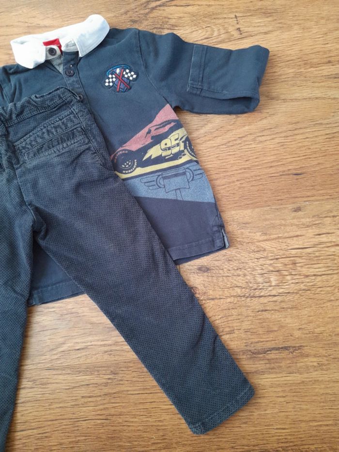 Ensemble polo pantalon cars okaidi - photo numéro 7