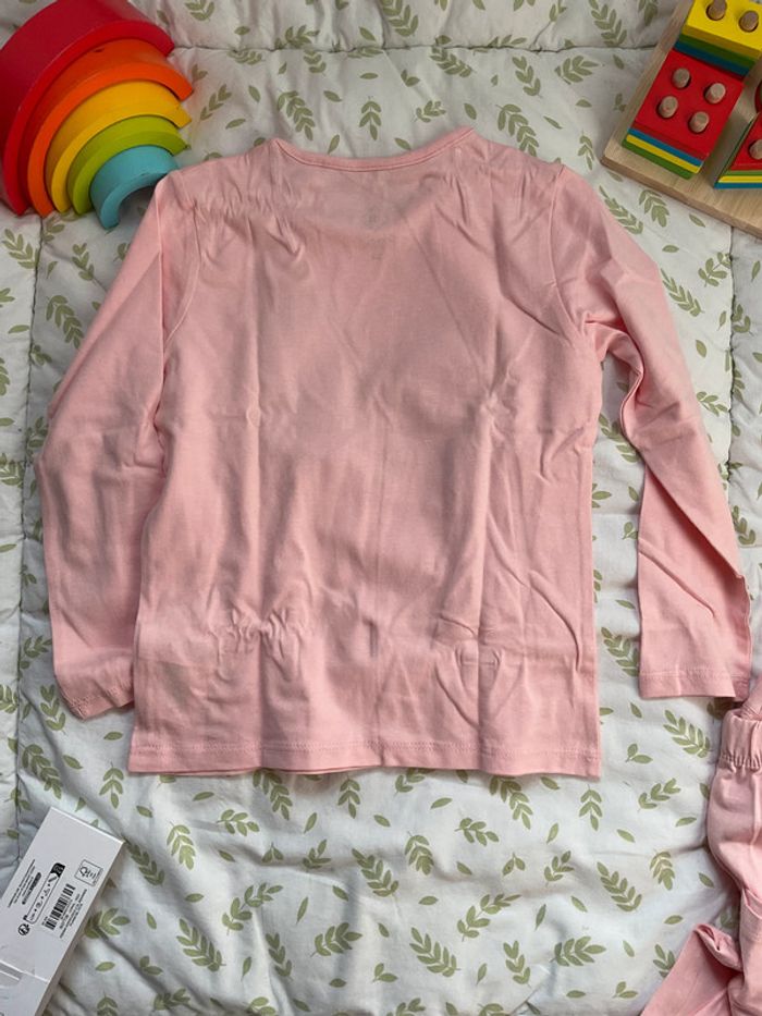 pyjama 2 pièces en coton rose 3/4 ans tex - photo numéro 3