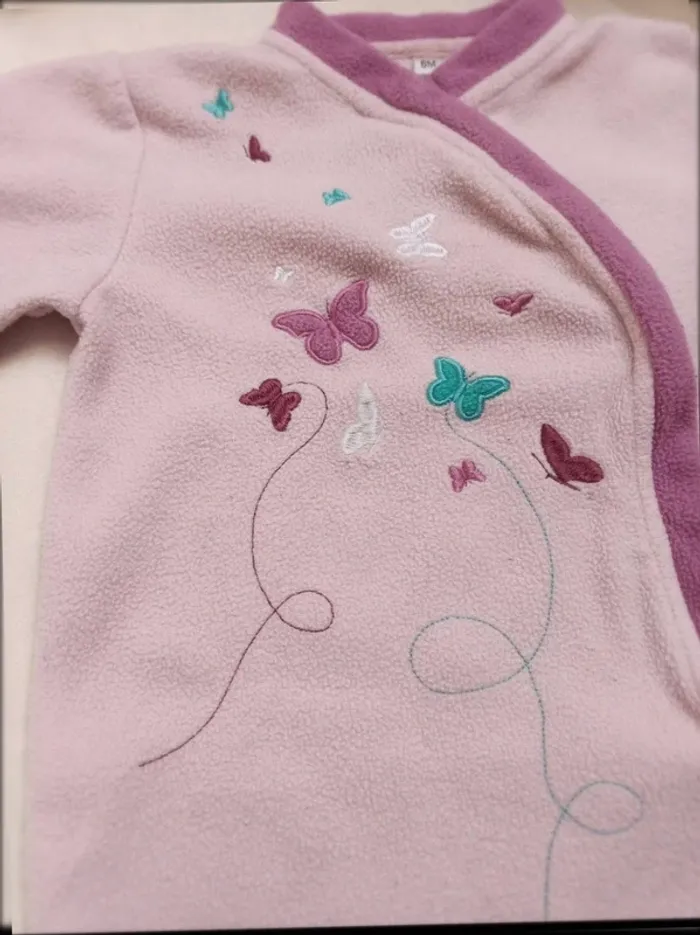 Pyjama polaire ou surpyjama fille 6 mois - photo numéro 2