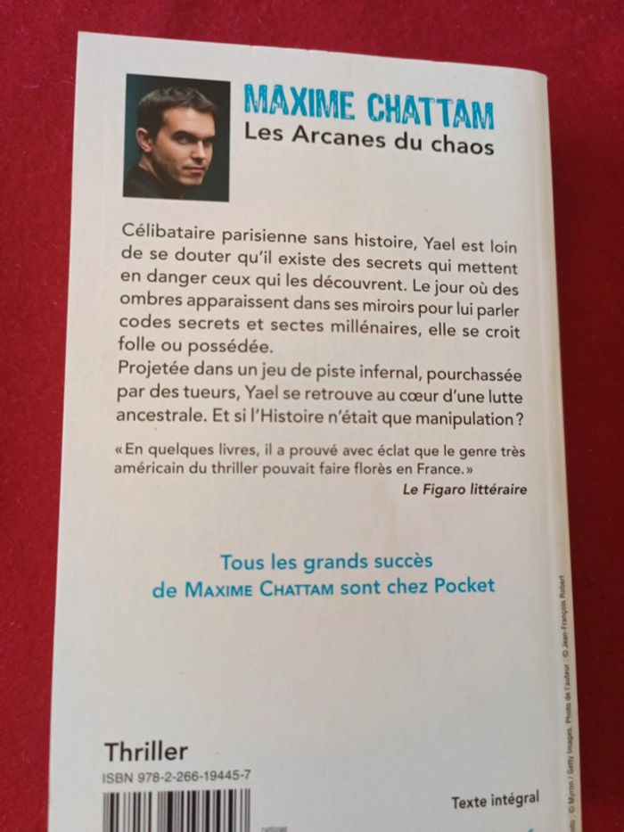 Les arcanes du chaos " Maxime Chattam " Pocket - photo numéro 14