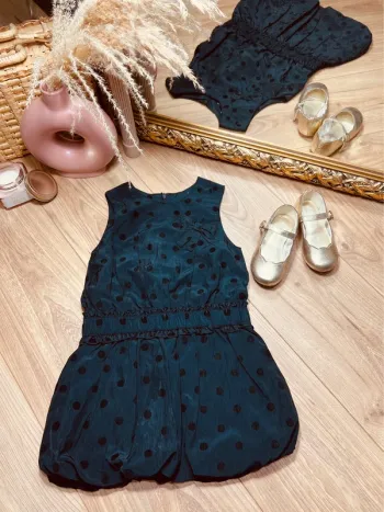 Taille 3 ans robe de fête fille Kiabi noire * satinée * 🩷