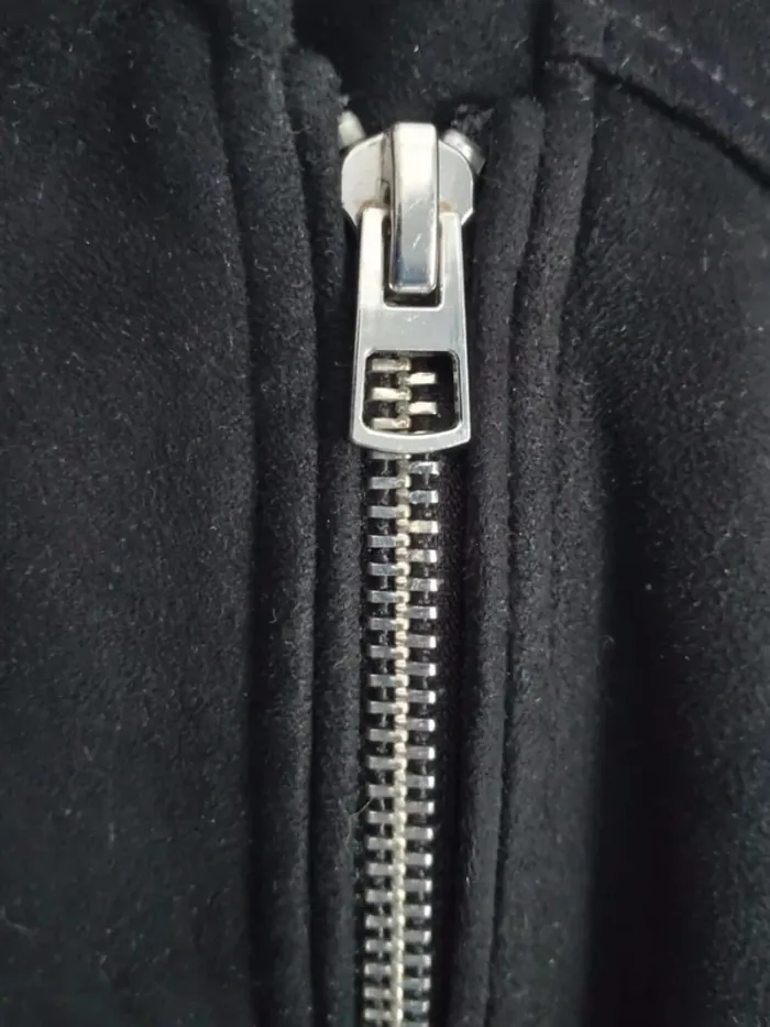Blouson veste noire femme Zara taille L - photo numéro 3