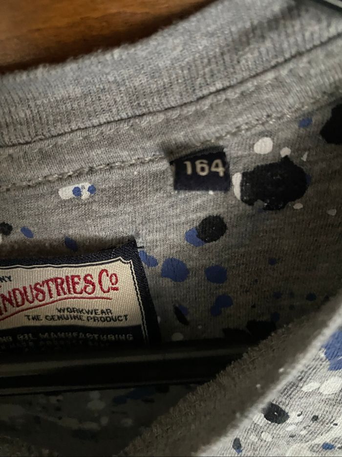 T-shirt gris  tâche de peinture, 164 cm - photo numéro 3