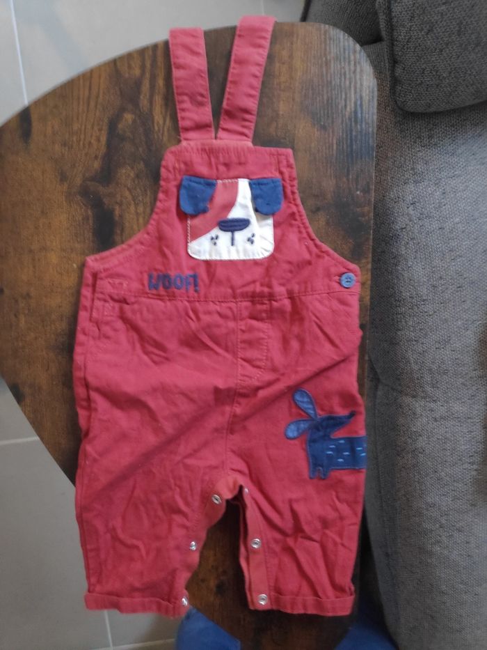 Lot de 2 salopette 3-6 mois - photo numéro 2
