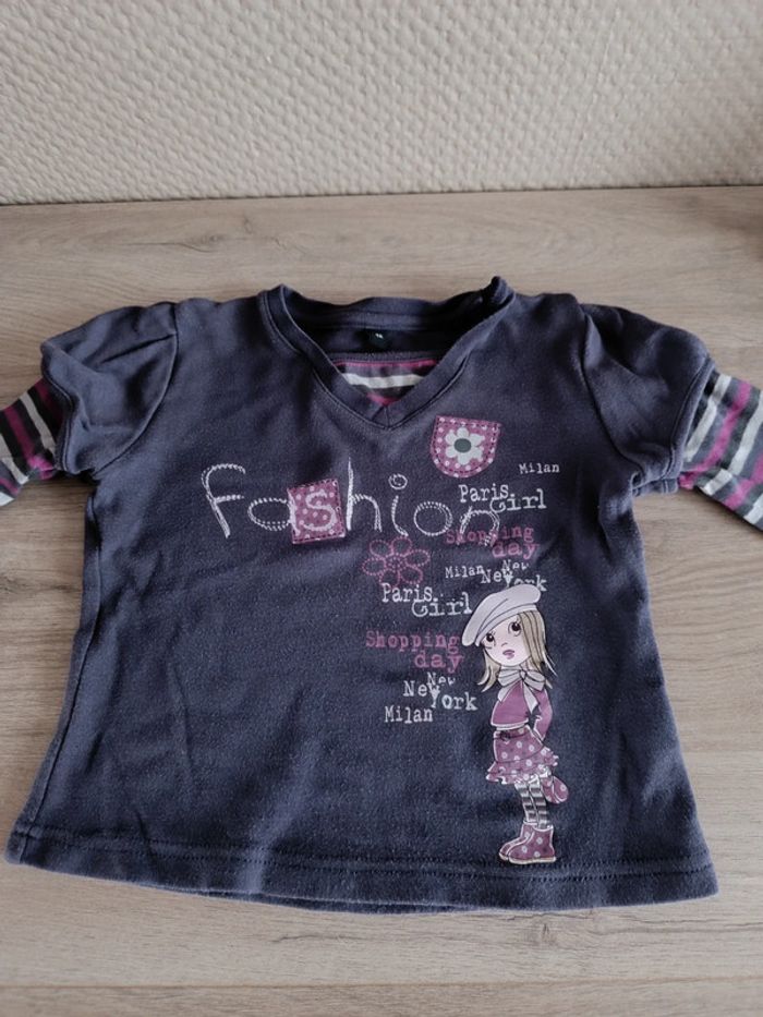T-shirt fashion 4 ans fille