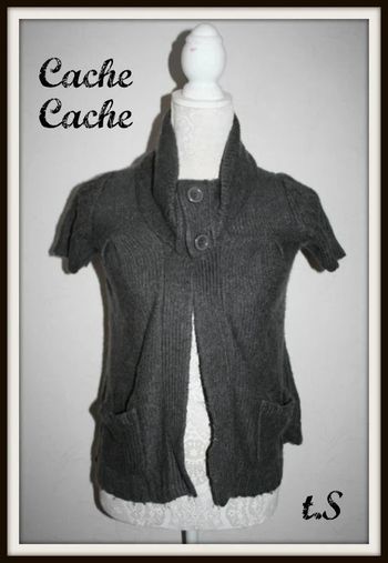 Gilet gris Cache Cache
