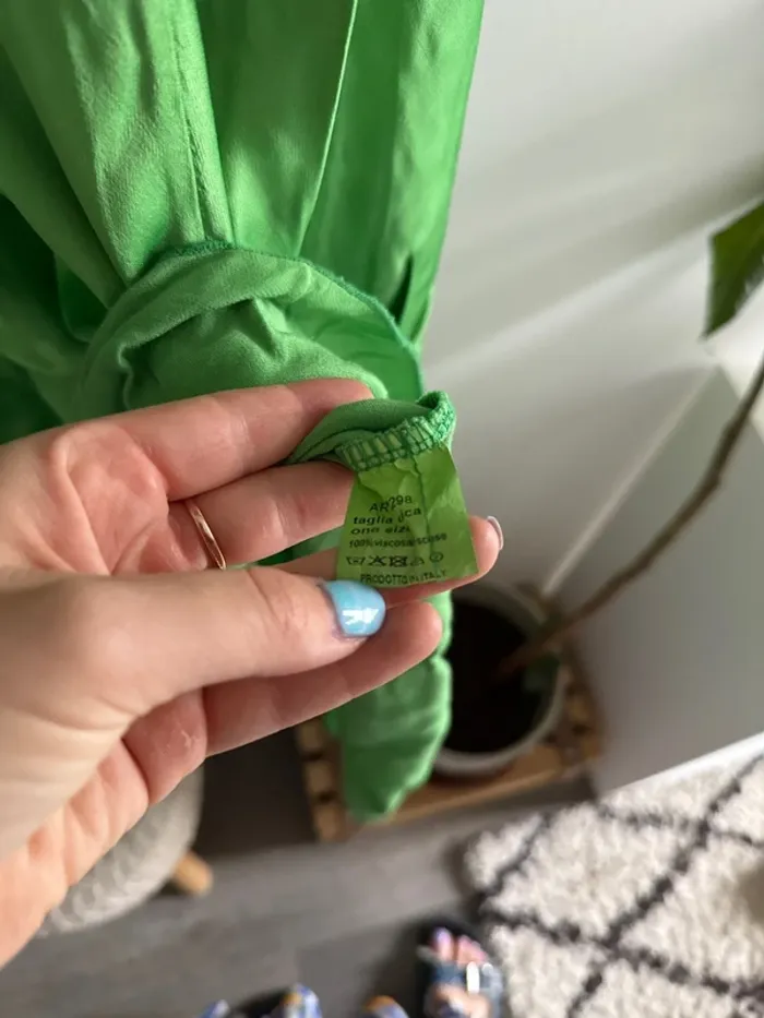 Jupe longue satin verte - photo numéro 4