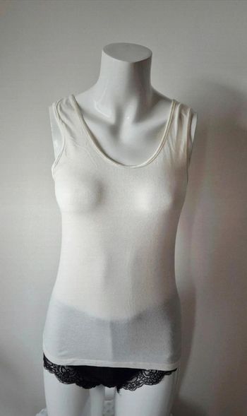 Débardeur blanc taille 38