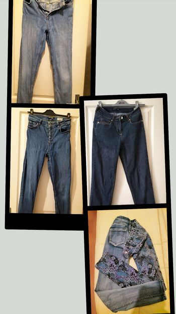 Lot 4 jeans femme T36 