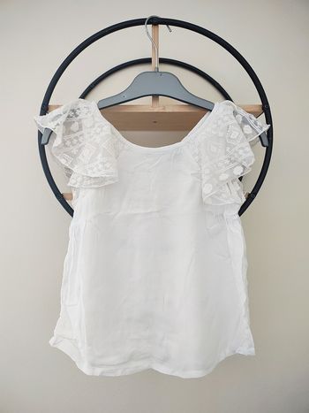 8 ans blouse teeshirt été dentelle Kiabi 