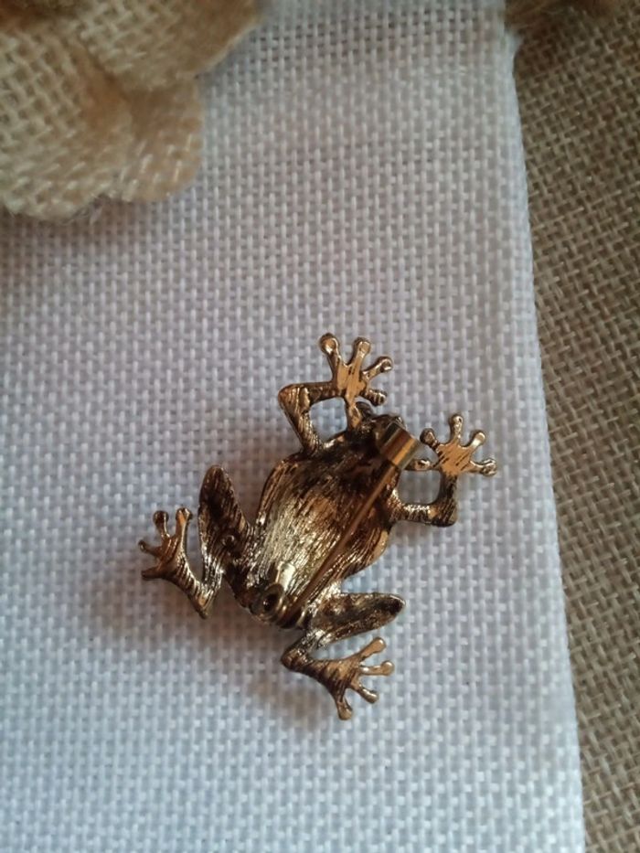 Broche grenouille zircons - photo numéro 3
