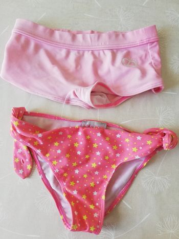 Lot 2 bas de maillot de bain 10 ans Lisa Rose
