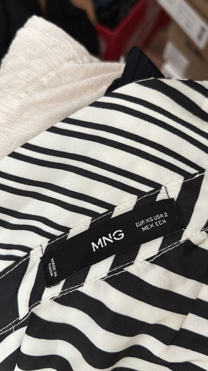 Robe portefeuille à rayures Mango T34 - photo numéro 4
