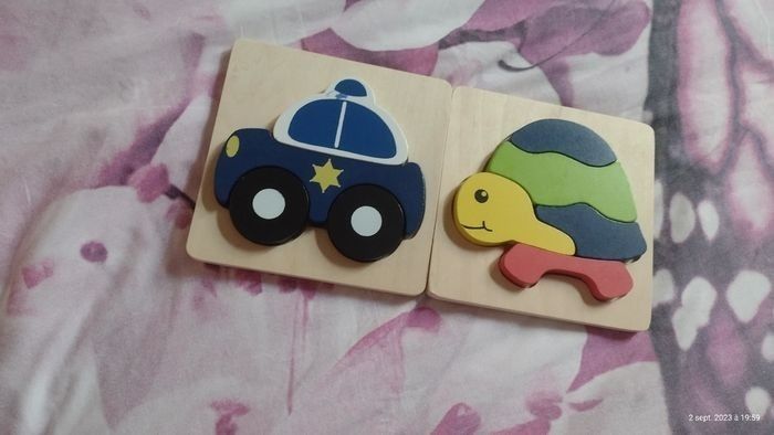 2 puzzles en bois