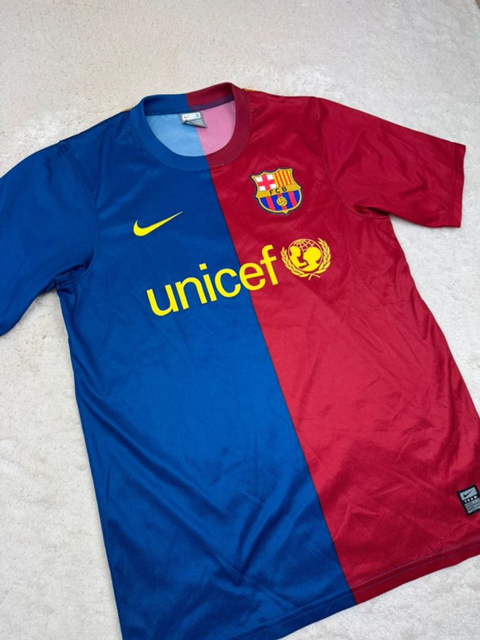 Maillot FC Barcelone 2008/2009 Home Nike Vintage Rare - photo numéro 2