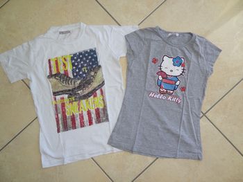 Lot de 2 t-shirts T 10ans