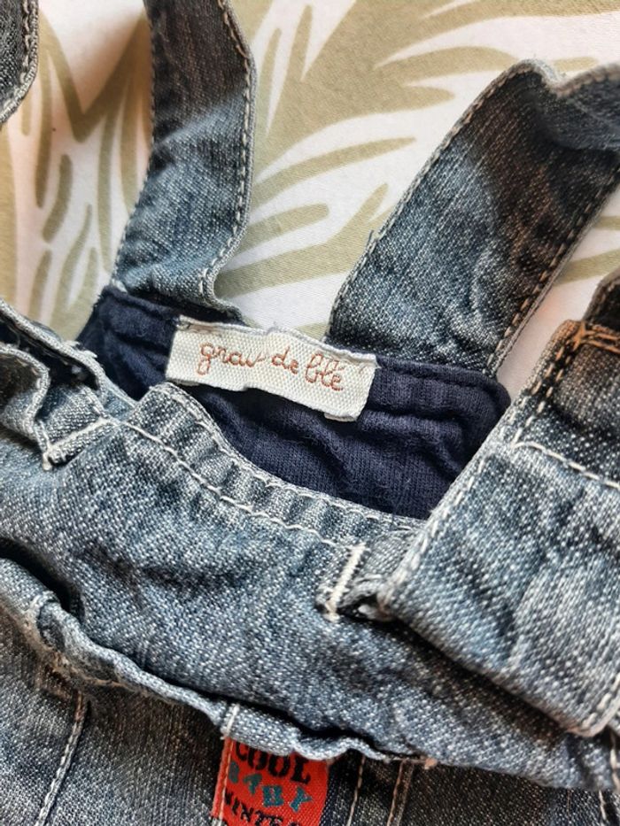 Salopette en jeans 3mois - photo numéro 2
