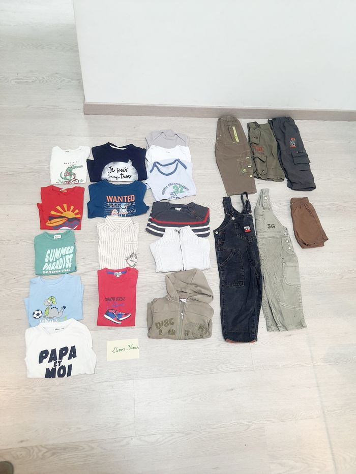 Lot garçon 24-36 mois 21 pièces