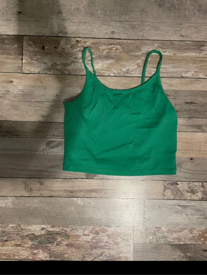 Débardeur top vert