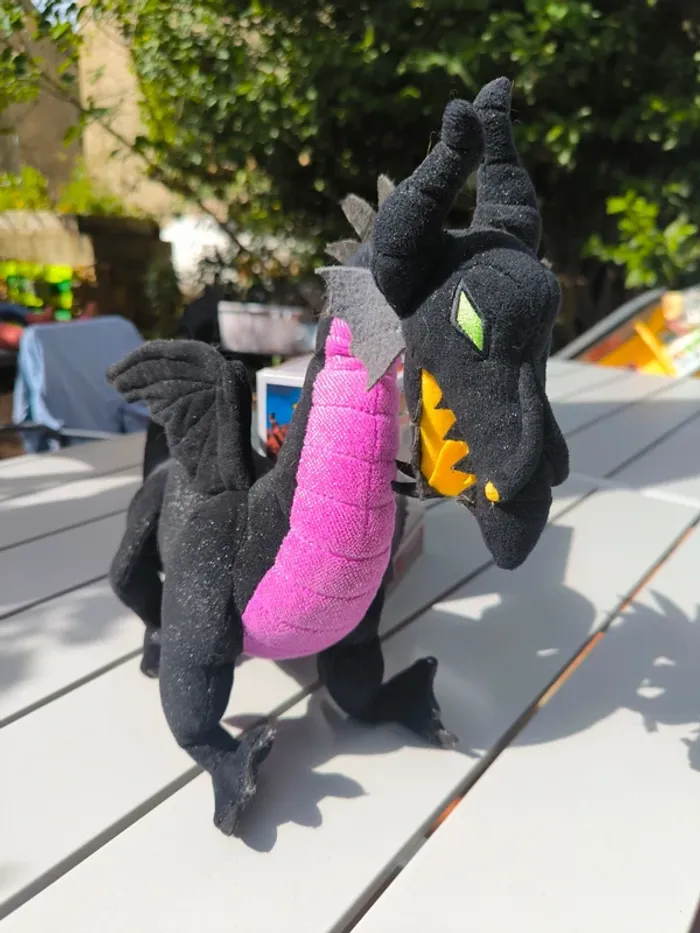 Peluche dragon belle aux bois dormant rare disneyland paris - photo numéro 3