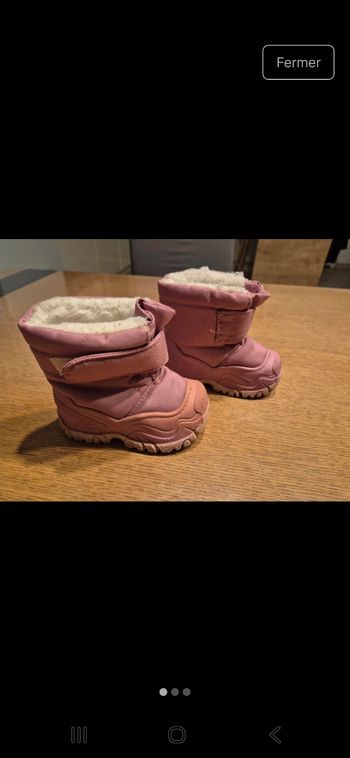 Après-ski roses, pointure 18-19