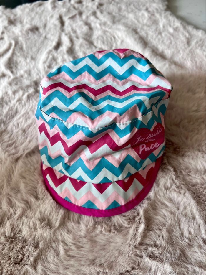 Casquette taille 53 (3/5 ans) avec inscription Je suis ta puce (0623) - photo numéro 4